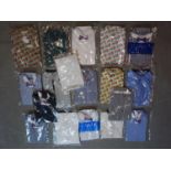 18 gentleman's designer shirts, to include Gianni Versace and Polo Ralph Lauren, size L and XL