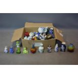 An extensive collection of miniature vases.