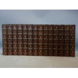 A set of 14 leather bound book for Catherine Charlotte Lady Jackson, published by Richard