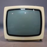 A vintage portable TV by Bruns model Funny S, H.28 W.31 D.30cm