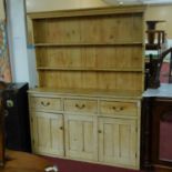 An early 20th century pine dresser, H.207 W.167 D.43cm