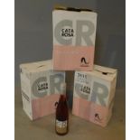 3 half case boxes of Cata Rosa Navarra 2012 wine. (18 bottles).