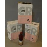 3 half case boxes of Cata Rosa Navarra 2012 wine. (18 bottles).