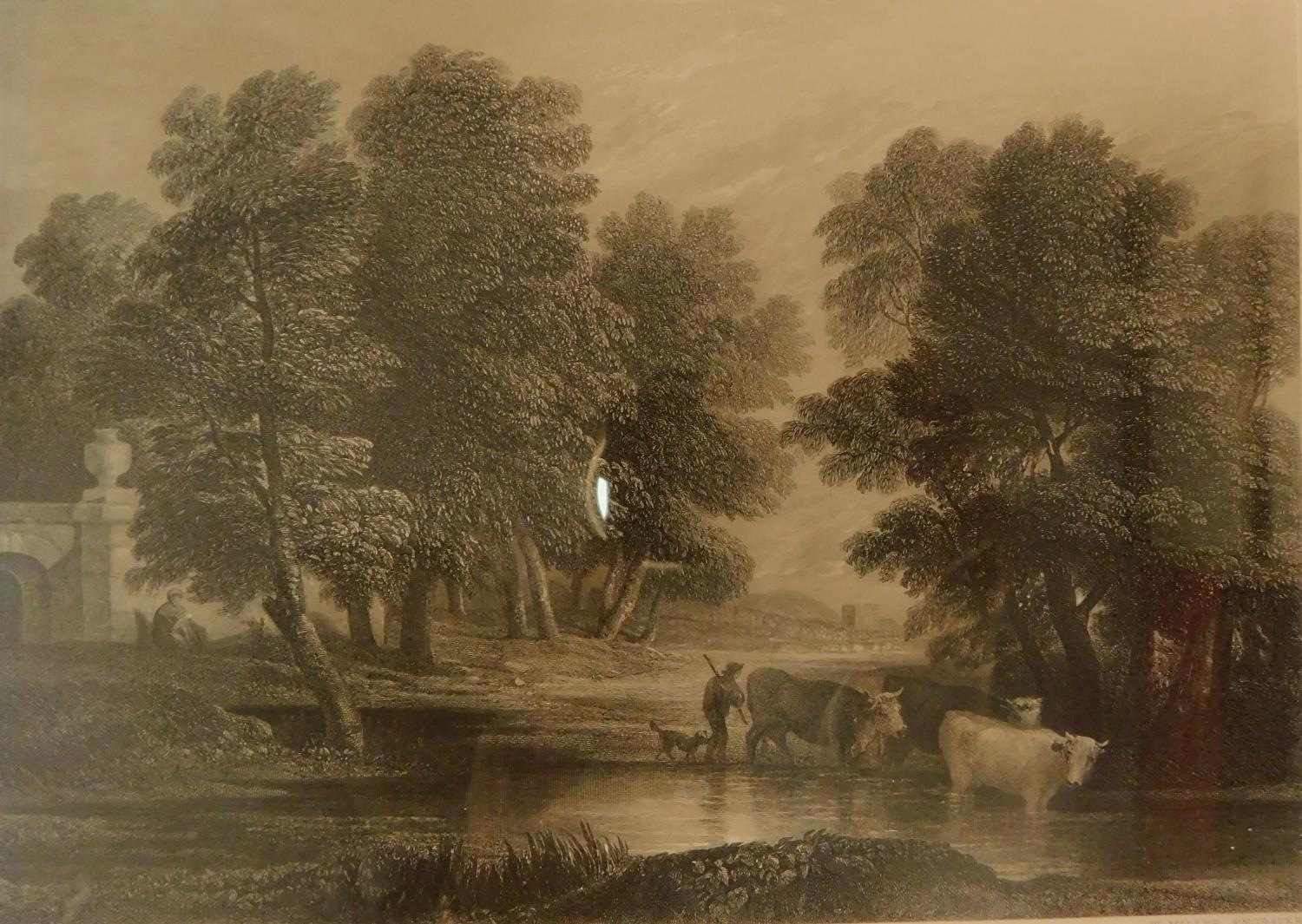 A set of 12 framed and glazed prints, pastoral scenes. H.26 W.32cm - Image 2 of 4