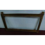 A large Eastern carved hardwood frame H.98 W.161cm