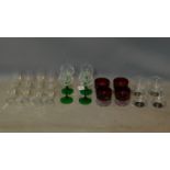 A mixed collection of glassware, to include tumblers, wine glasses and liqueur glasses etc. (qty)