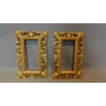 A pair of carved and gilded Florentine style frames H.47 W.30