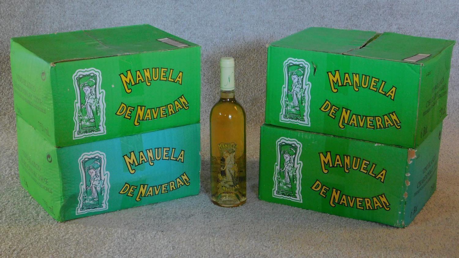 Twenty Four bottles of Spanish chardonnay, Manuela de Navaran 2012.