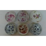 A collection of 6 various 19th century Chinese and other dishes (6) H.3 W.13