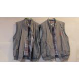 Two men's Burberrys gilets. size M.