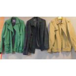 Three various men's Burberrys jackets, size M.