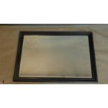 A Victorian style mirror with bevelled plate, 71 x 98cm