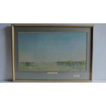 A large framed and glazed print, Surrender at Kazimain, signed G. W. Lambert. 92x66cm.