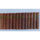 The Works of William Makepeace Thackeray, in 13 volumes. H.19 W.13 D.3.5cm