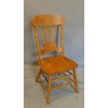 An oak colonial style chair, H.102cm