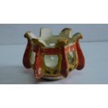 A Chinese Ming porcelain stand. 11x16cm.