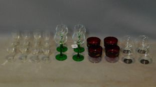 A mixed collection of glassware, to include tumblers, wine glasses and liqueur glasses etc. (qty)