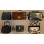 A miscellaneous collection of handbags.
