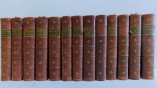 The Works of William Makepeace Thackeray, in 13 volumes. H.19 W.13 D.3.5cm