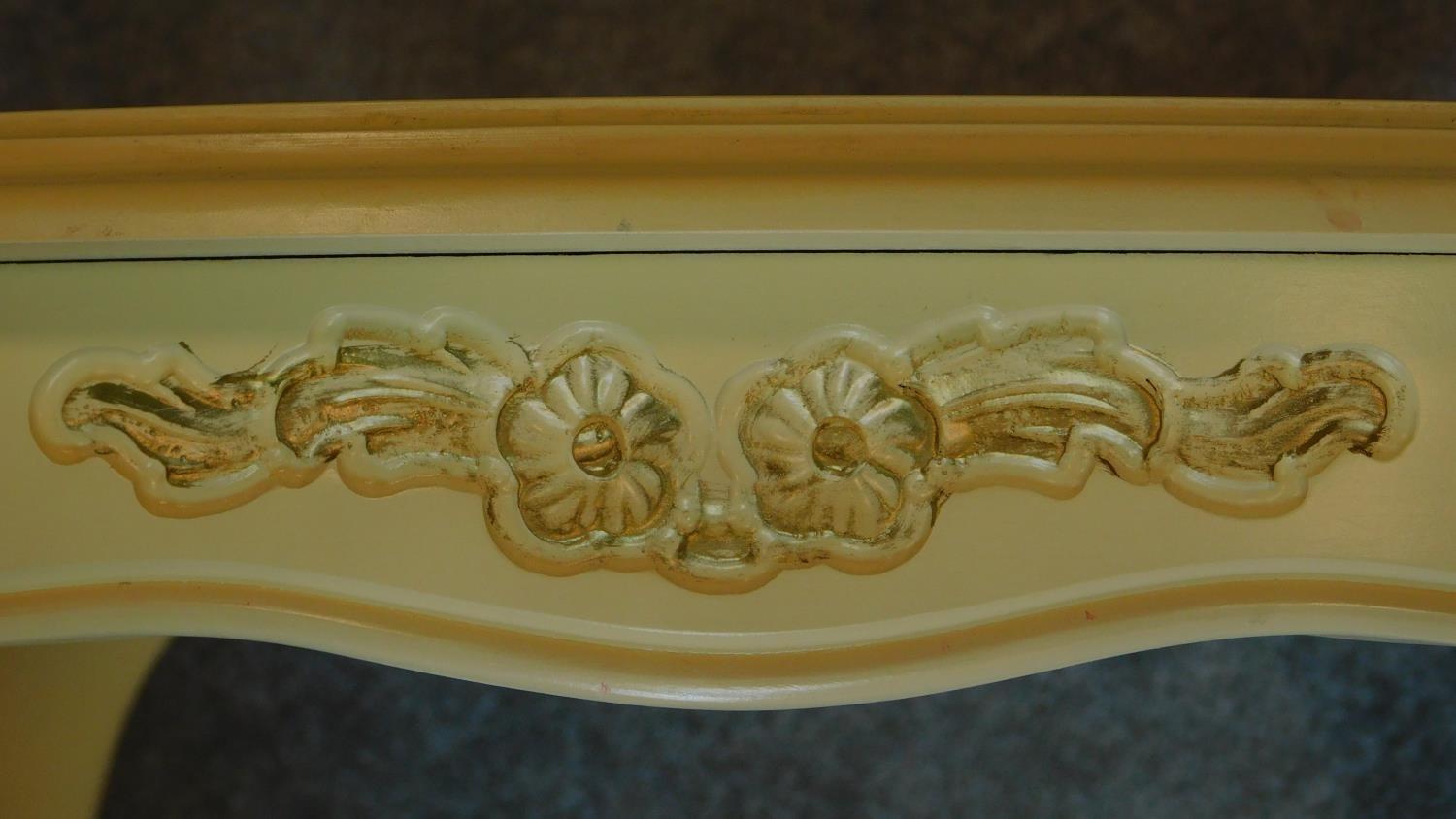 A white painted French style centre table. H.60 W.70cm - Image 3 of 4