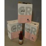 Three half case boxes of Cata Rosa Navarra 2012 wine. Fuller body strength and taste. (18 bottles).