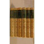 Various works of R. L. Stevenson in 6 volumes. 16x11cm