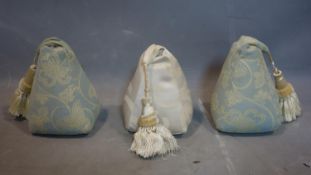 A set of 3 good quality French curtain weights