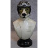 A bust of the flying canine pilot. H.50cm