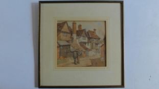 A framed and glazed watercolour, signed H J Starling. 45x46cm