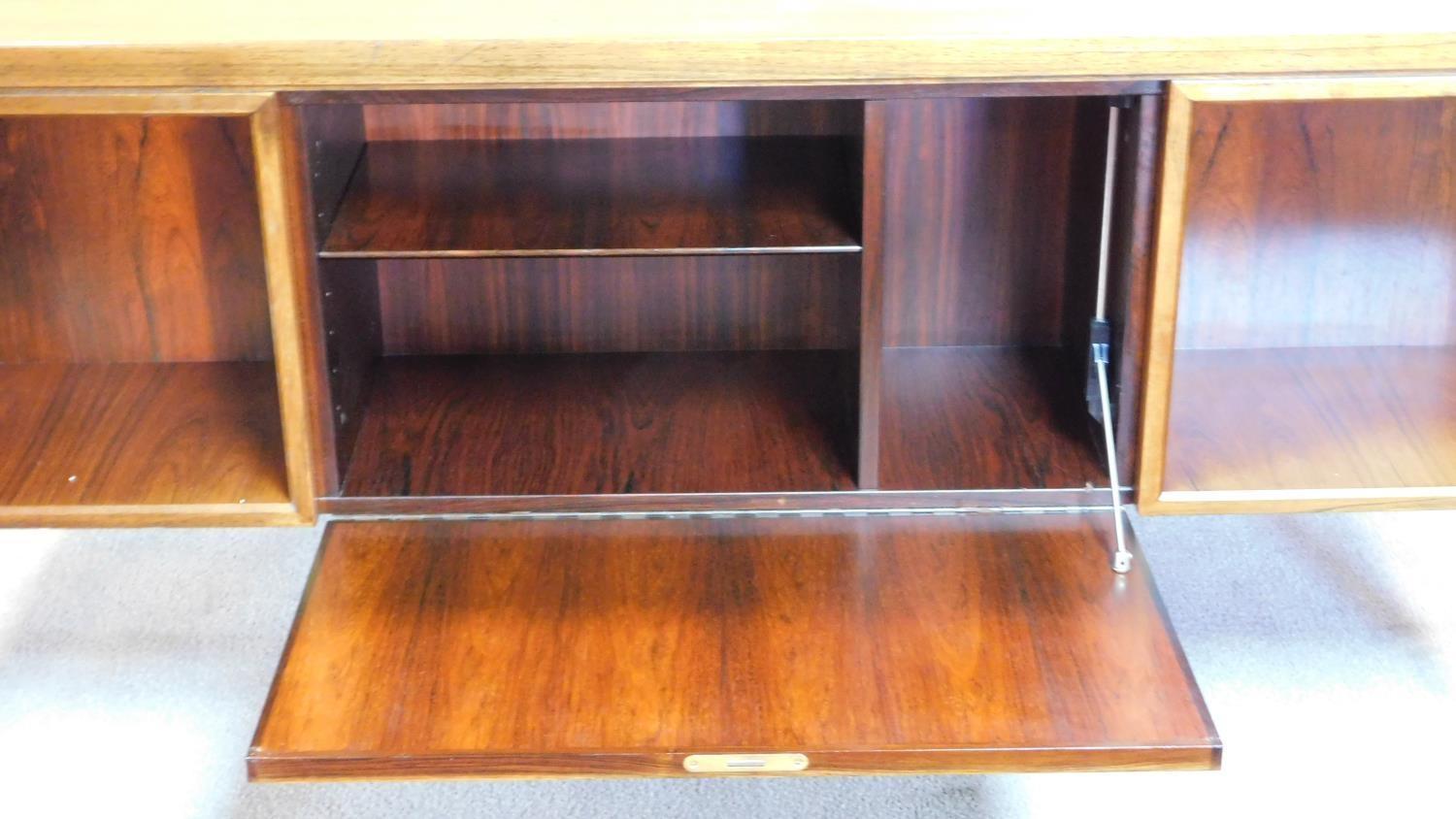 A 1960's rosewood desk, Model 77 by Omann Jun Mobelfabrik, designed by Gunni Omann, fitted - Image 8 of 9