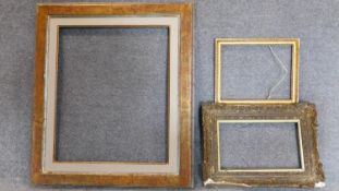Three vacant picture frames