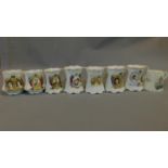 A collection of various Victorian and later commemorative tankards (8)