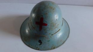 A WW2 1941 Zuckerman helmet. 30x34cm.