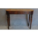 A 19th century mahogany side table with associated top. 70x94x46cm