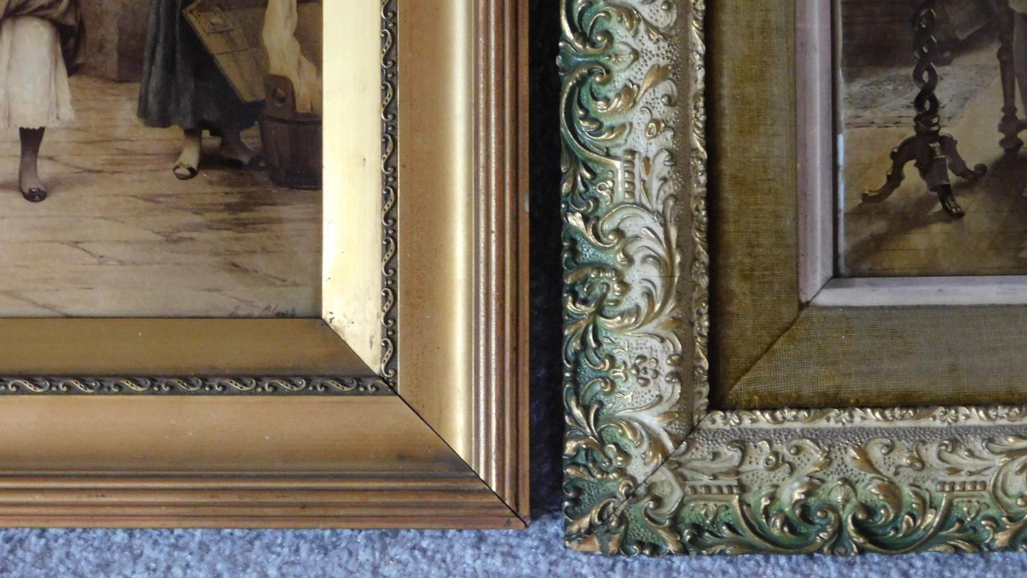 Two 19th century framed and glazed crystoleums. 48x56cm - Image 4 of 4