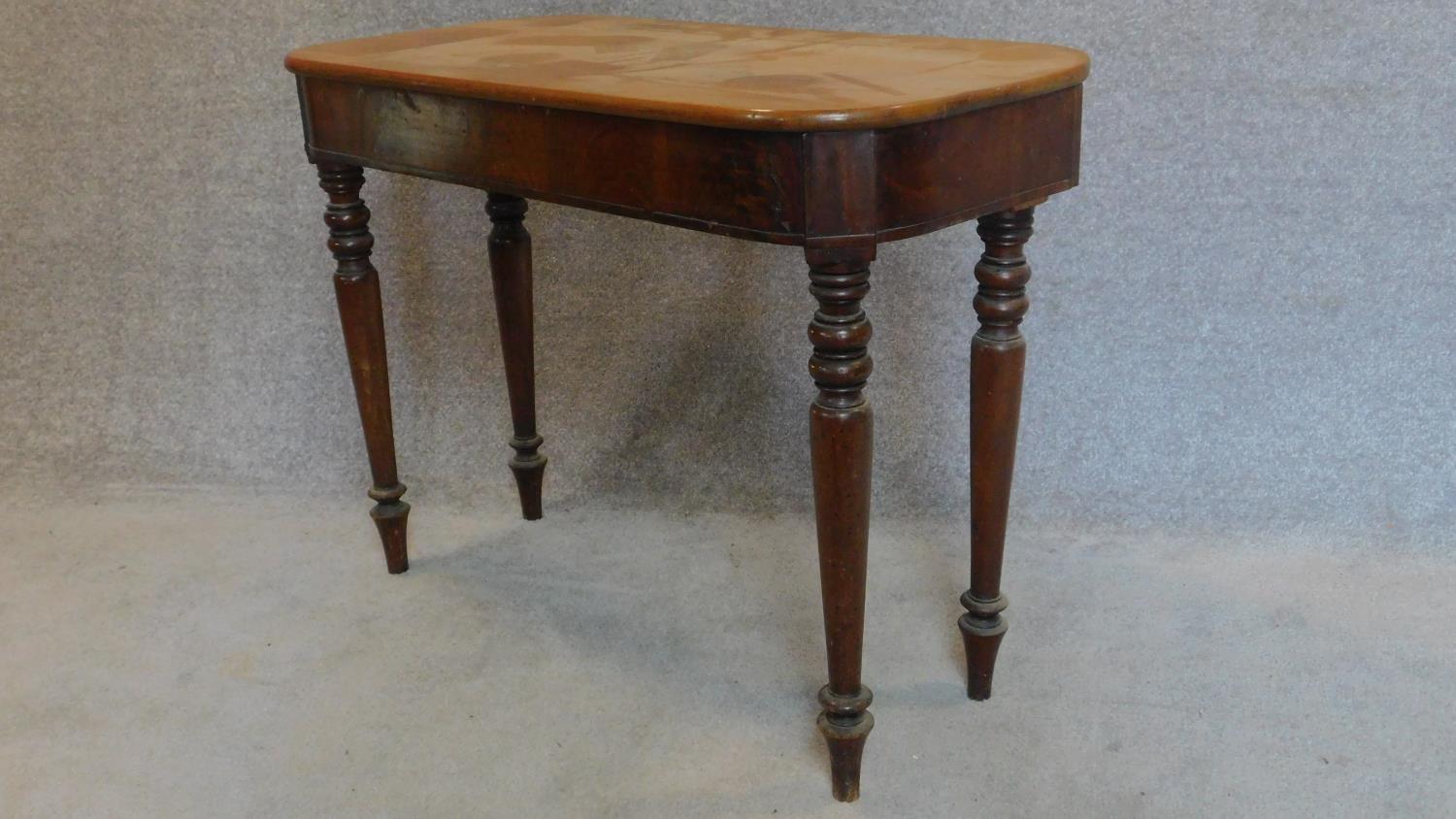 A 19th century mahogany side table with associated top. 70x94x46cm - Image 2 of 5