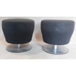 A pair of Orangebox mushroom stools. H.48cm