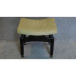 A vintage E. Gomme G-Plan dressing stool. (some damage to covering) 44x50x41cm.