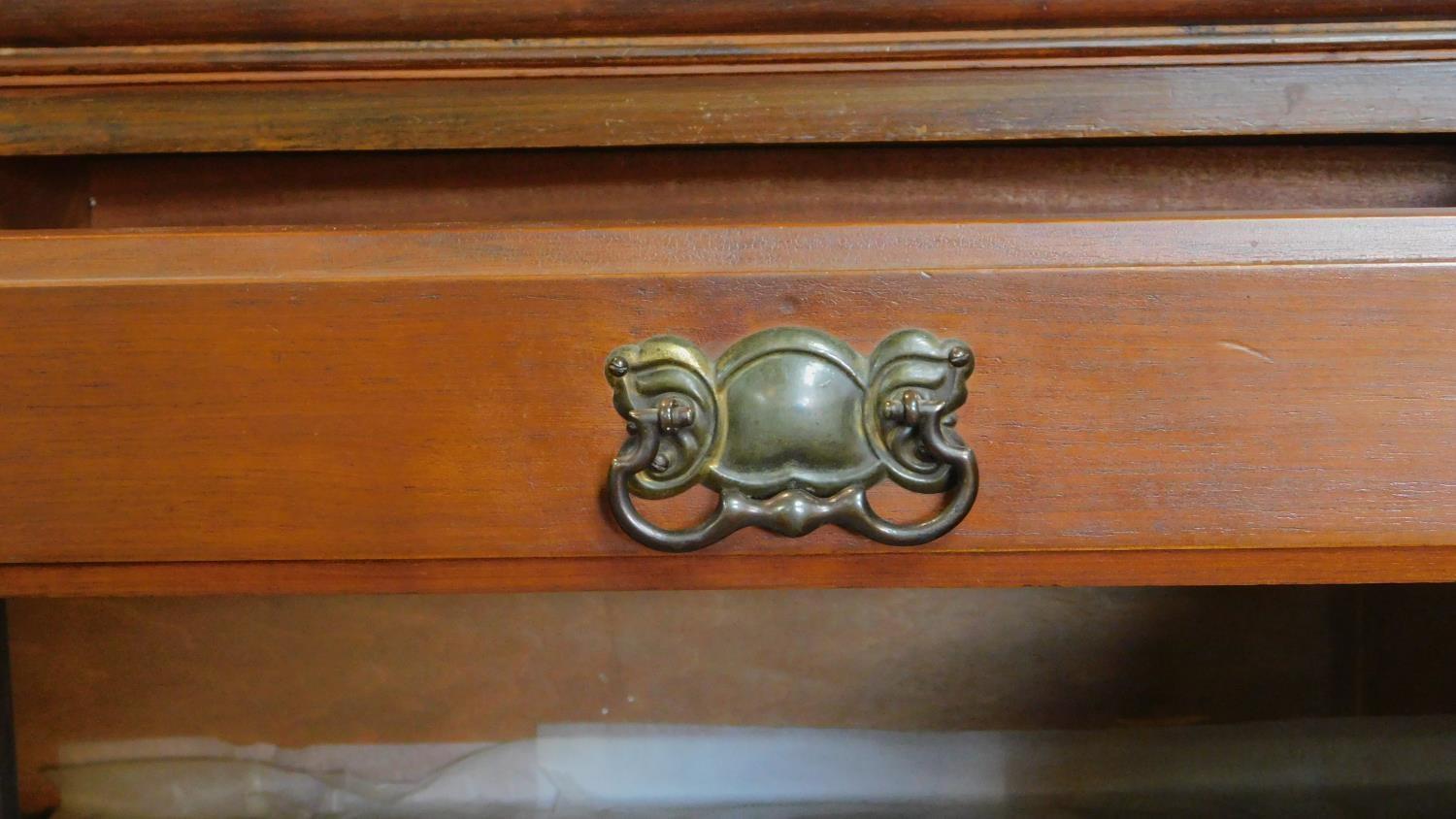 A late 19th century carved walnut mirror backed sideboard. 195x135x47cm - Image 5 of 9