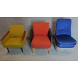 A collection of three miscellaneous vintage chairs