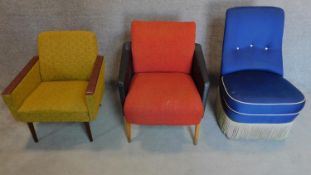 A collection of three miscellaneous vintage chairs