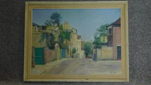 A framed oil on canvas, Campden Hill Square, signed Lilian Taylor. 36x59cm