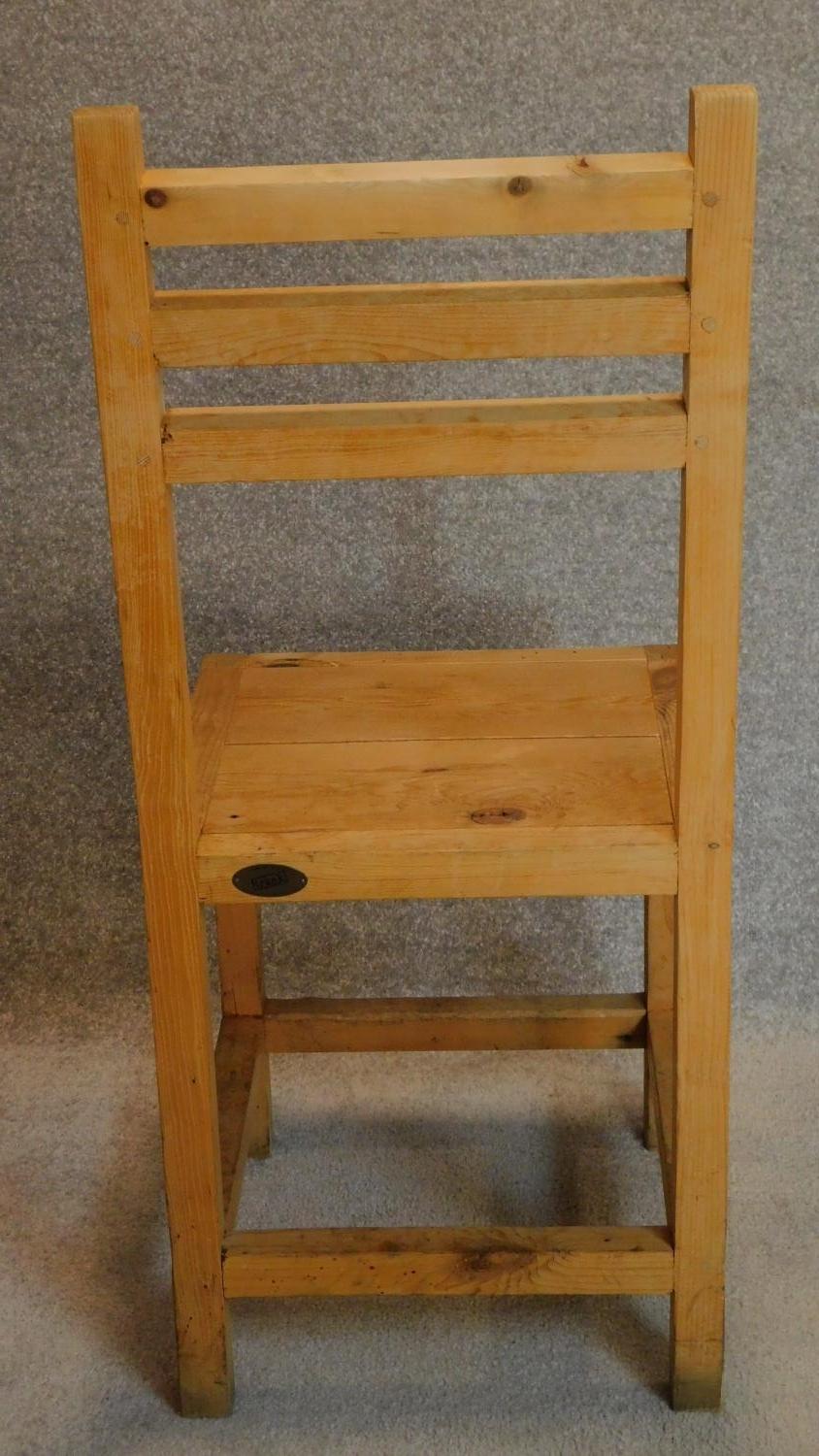 A set of four kitchen chairs by Trunk handmade furniture. H.95cm - Image 3 of 4