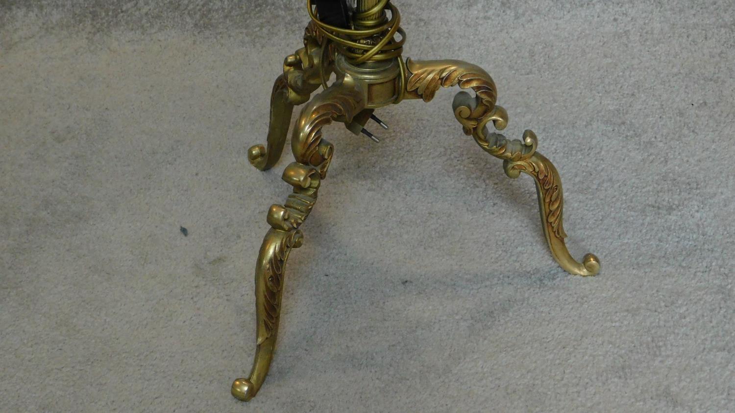 A floor standing French style standard lamp. H.167cm - Image 3 of 10