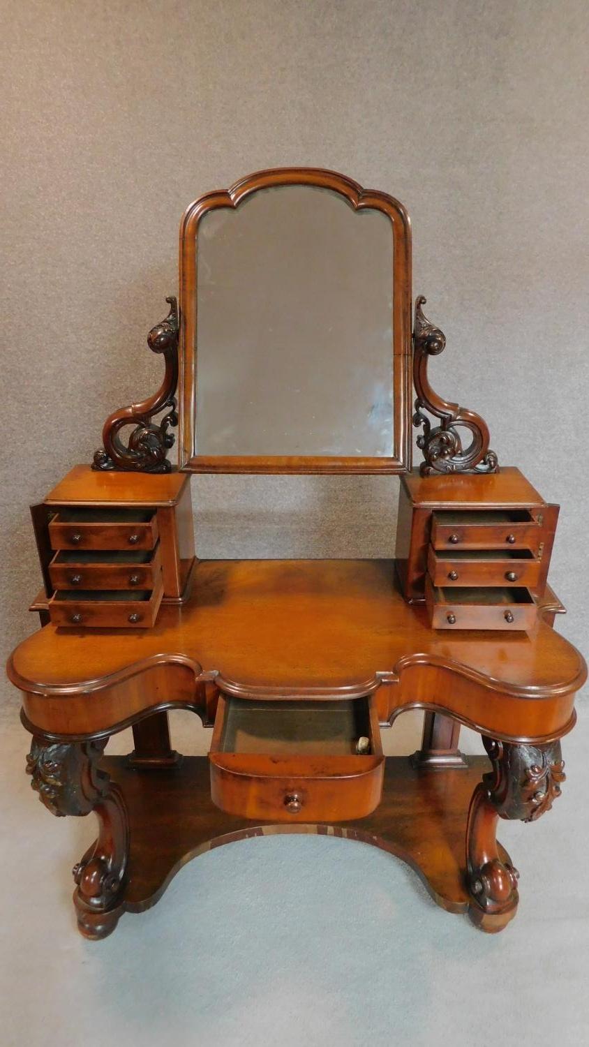 A mid Victorian mahogany Duchess style dressing table. 171x124x54cm - Image 2 of 5