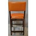 A set of five leather upholstered high chairs. H.103cm - Image 3 of 3