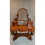 A mid Victorian mahogany Duchess style dressing table. 171x124x54cm