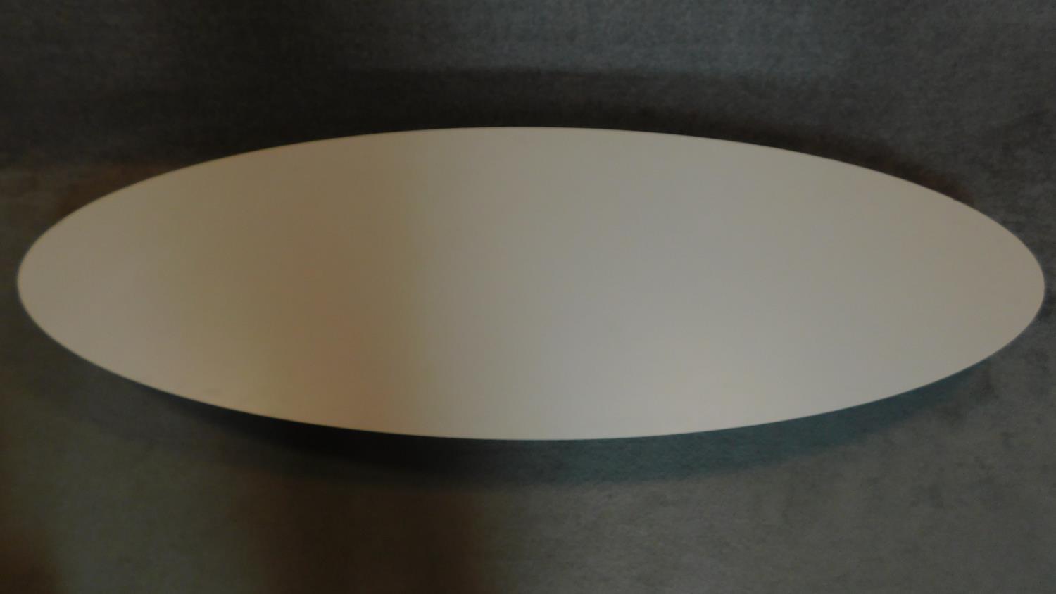 A long oval low coffee table, The Eames Table by Vitra, label to underside. 25x227x75cm - Image 3 of 5