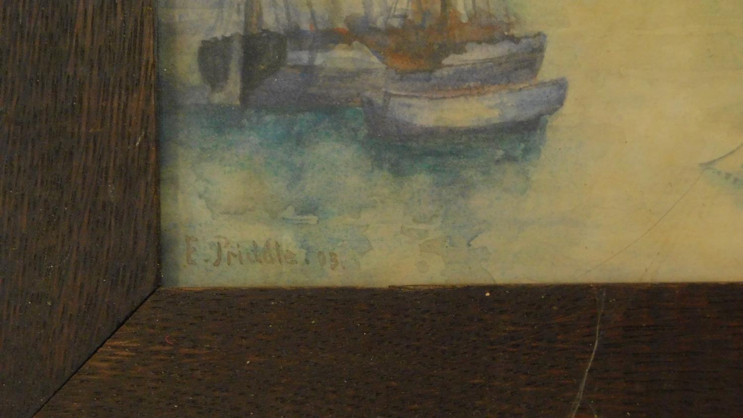 A framed and glazed watercolour, ships at sea and another similar. 49x39 - Image 5 of 6