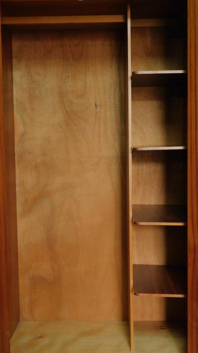 A fitted oak wardrobe by E. Gomme G-Plan, label to door. H.174 W.92 D.57cm - Image 3 of 7